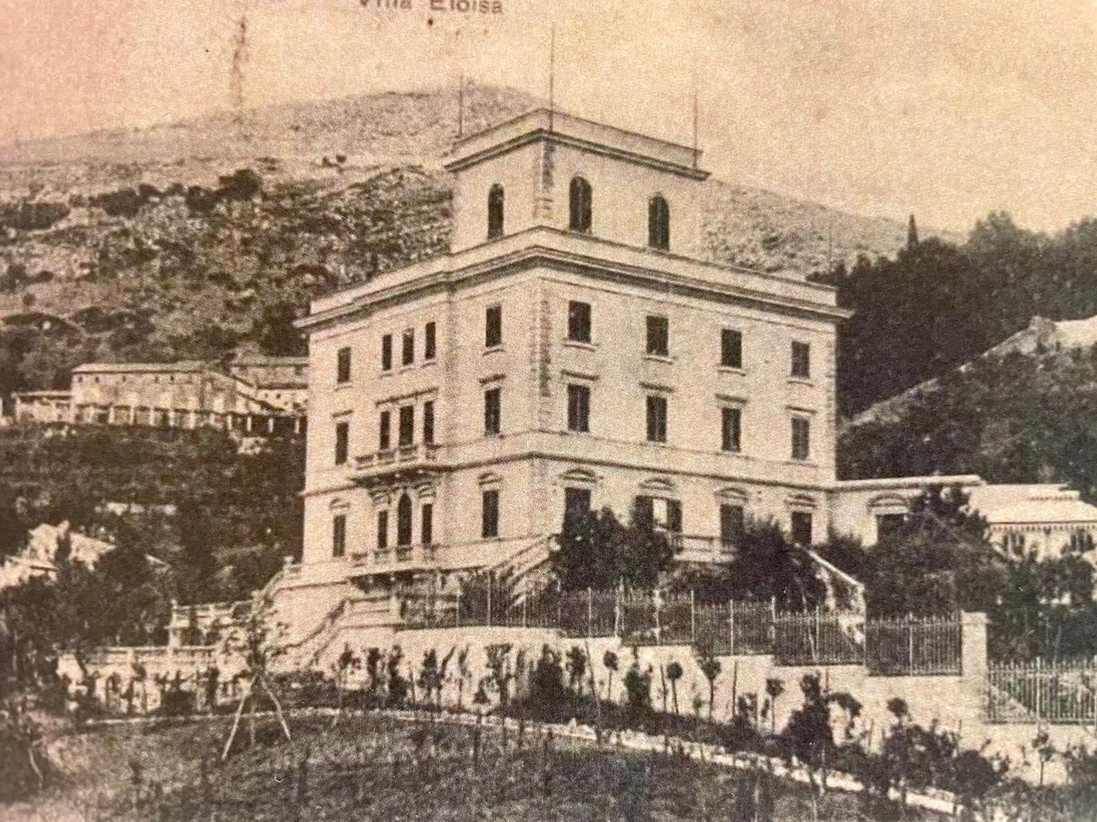 Villa Eloise, veduta storica d'epoca delle colline di Palestrina